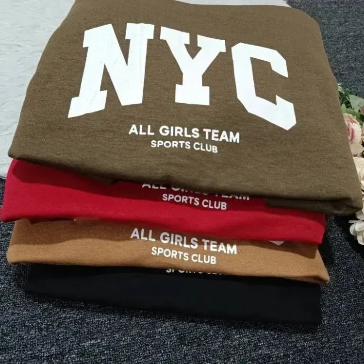 هودی لش دورس پنبه سه نخ گرم بالا طرح NYC زنانه