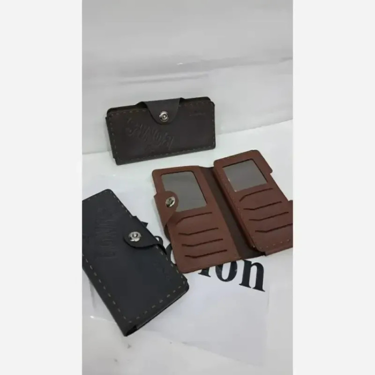 کیف پول مردانه چرم سایز 13 در 8 با جا کارتی