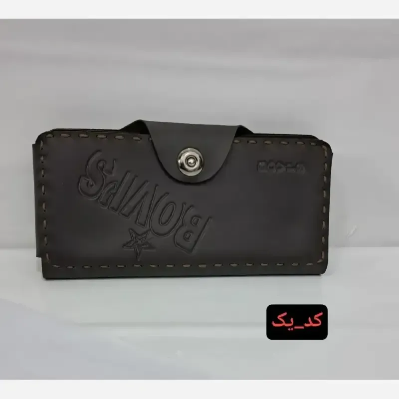 کیف پول مردانه چرم سایز 13 در 8 با جا کارتی