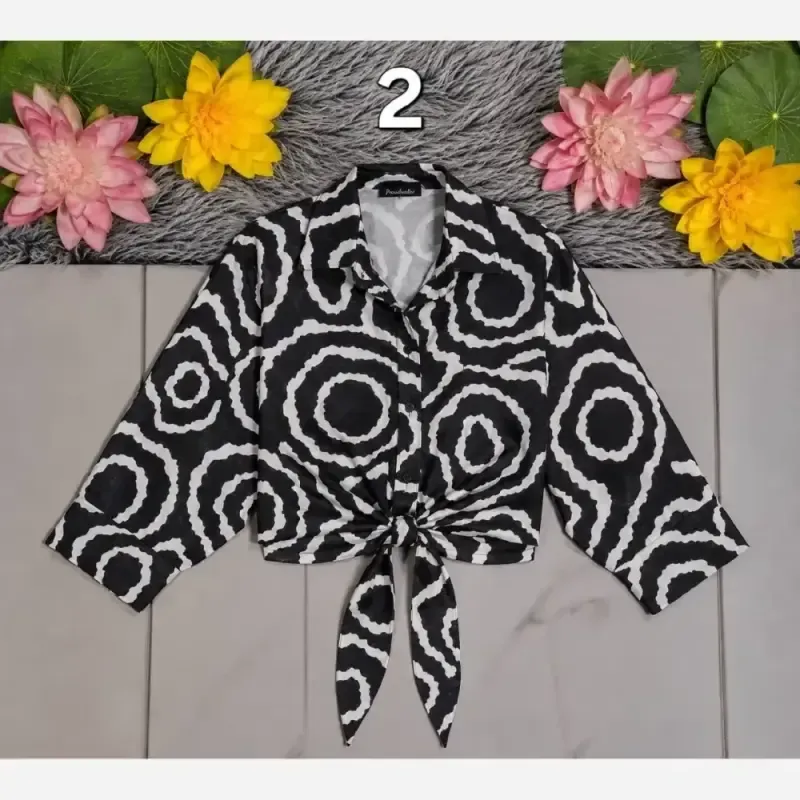 شومیز گره ای الیزه درجه یک فری سایز مناسب سایز 38 تا 50