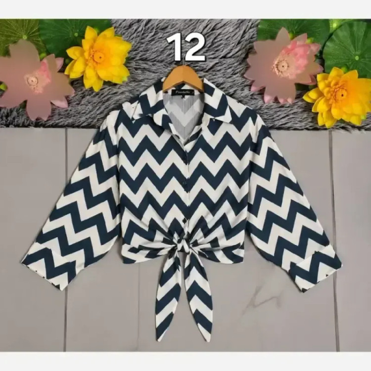 شومیز گره ای الیزه درجه یک فری سایز مناسب سایز 38 تا 50