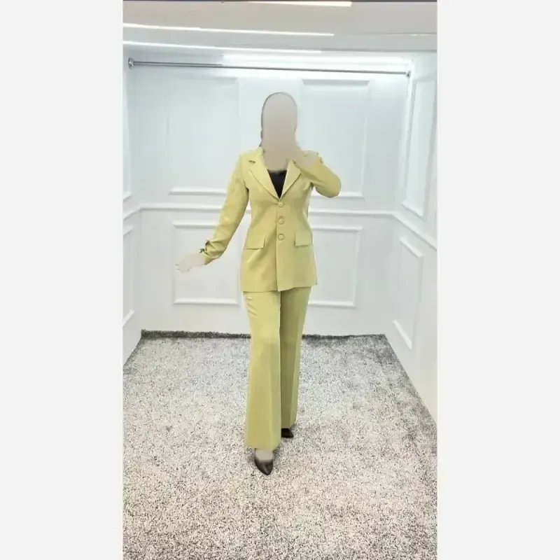 کت شلوار زنانه کرپ مازراتی درجه یک مدل آتوسا