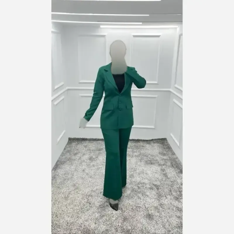 کت شلوار زنانه کرپ مازراتی درجه یک مدل آتوسا