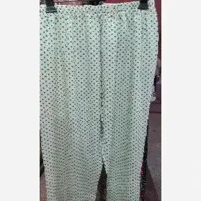 شلوار نخی خانگی گشاد و راحت طرح دار فریز سایز مناسب 42 تا 52