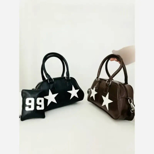 کفش کتانی ال استار رنگ مشکی و شکلاتی سایز 15 تا 29