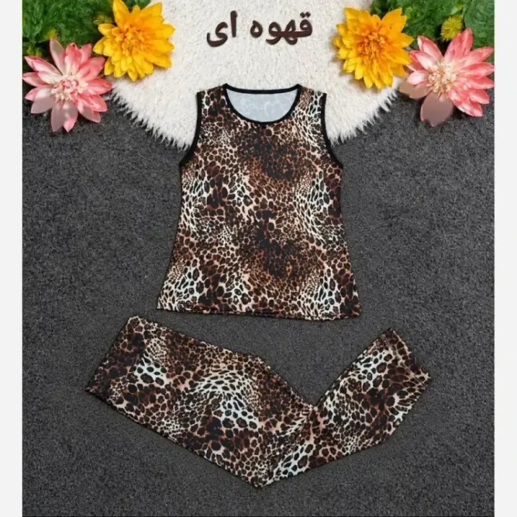 ست ورزشی و خانگی زنانه جنس فلامنت کشی سایز بزرگ رنگی