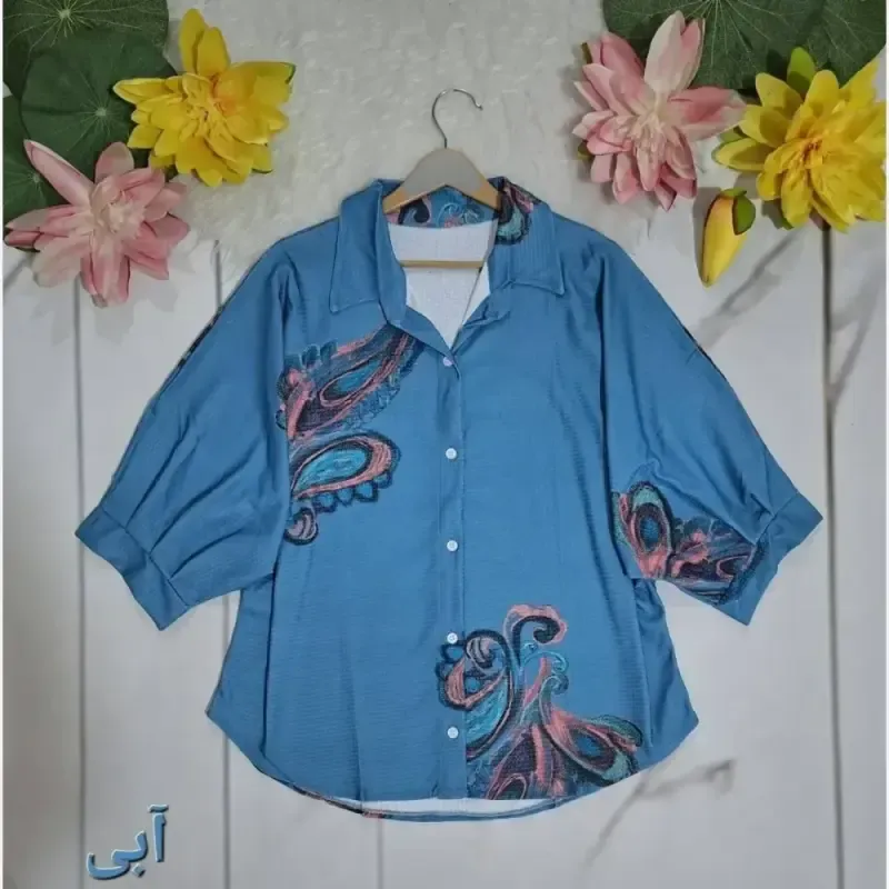 کت تک زنانه کرپ مازراتی آستین سه ربع پاکتی سایزبندی