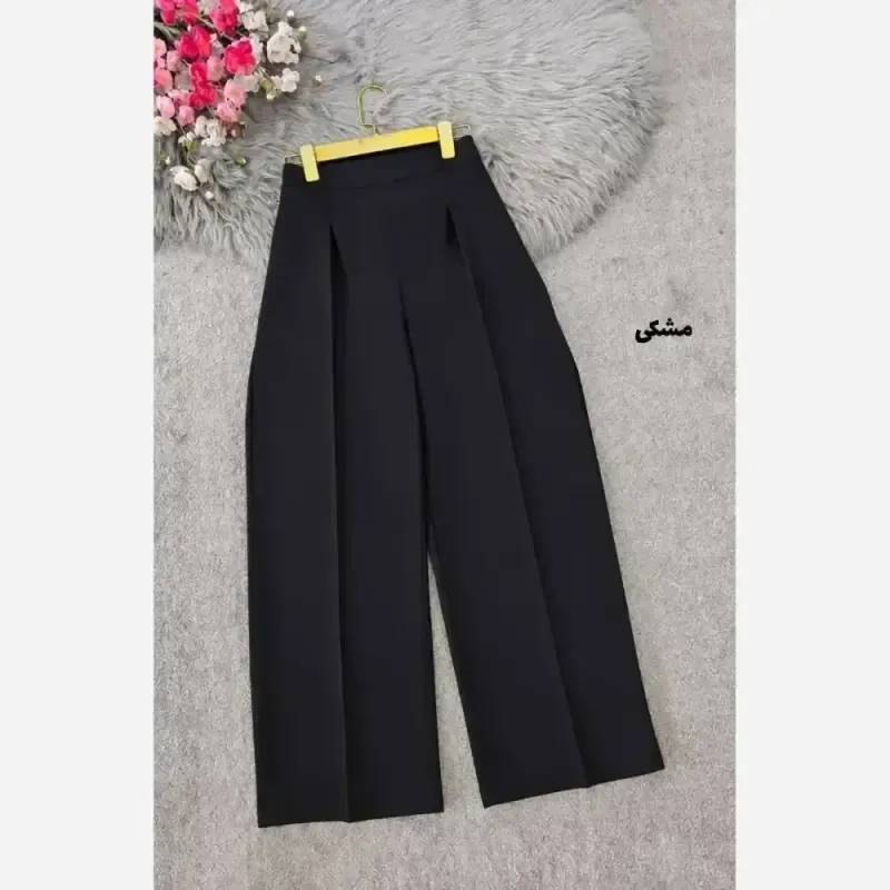 شلوار بگ زنانه مازراتی کجراه پشت کش دار قد 103 سایز 38 تا 52