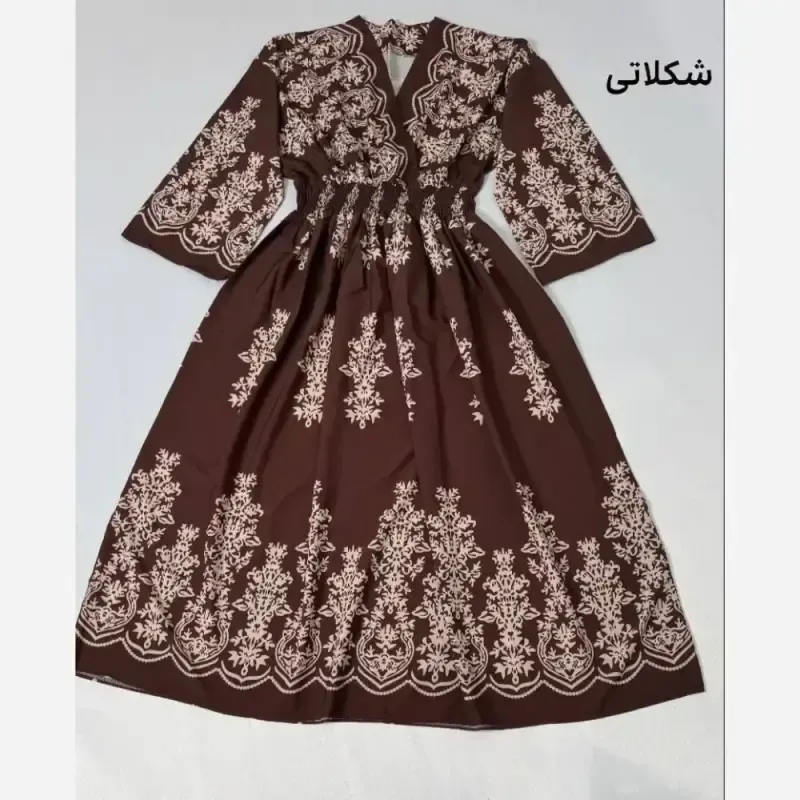 پیراهن ساحلی ترمه فلور بوگاتی فری سایز 38 تا 52