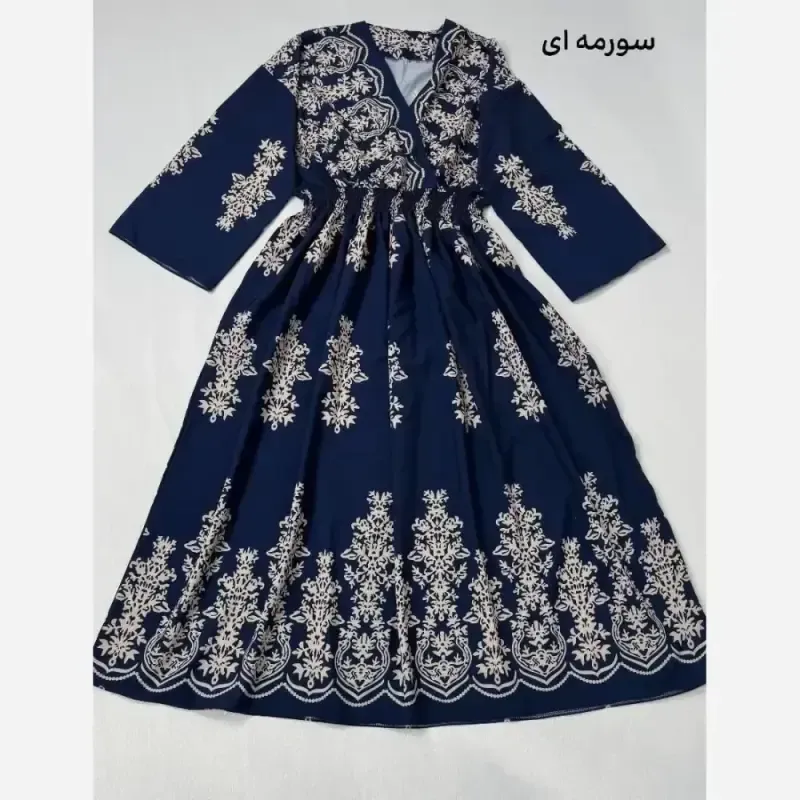 پیراهن ساحلی ترمه فلور بوگاتی فری سایز 38 تا 52