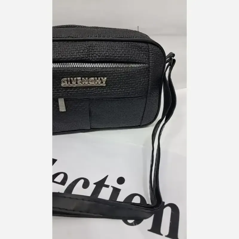 کیف مدل تیلا چرم ورنی مشکی سایز 15 در 22