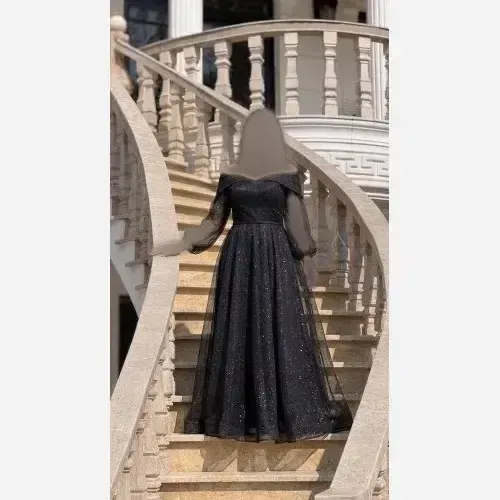ماکسی مجلسی نسترن حریر ربیده شاین قد 150 رنگ مشکی و سرمه ای سایز 36 تا 48