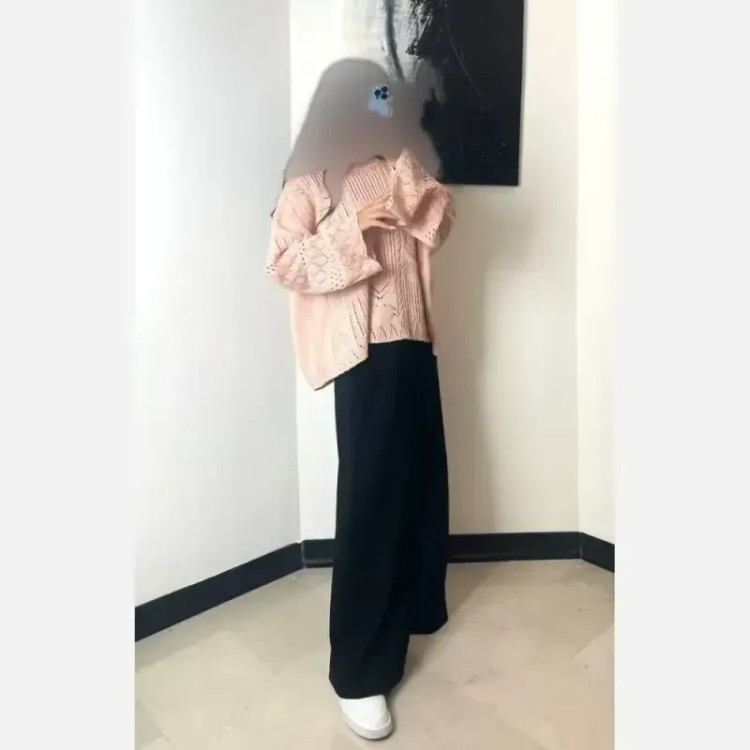 بلوز ژور بافی نخ آکریل درجه یک فری سایز لش