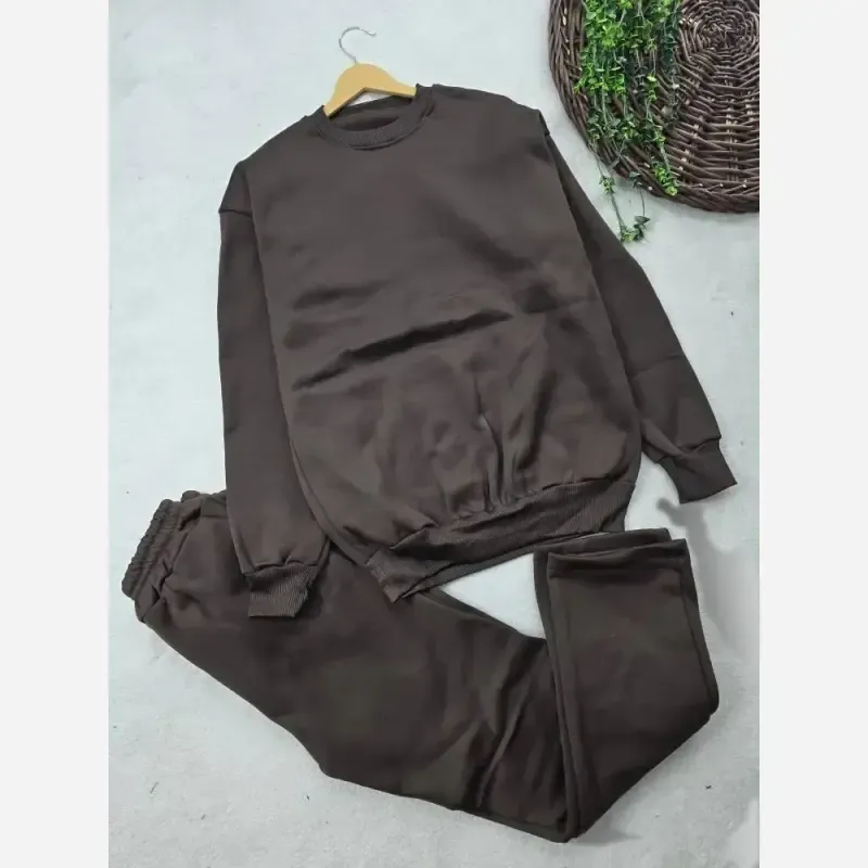 ست هودی و شلوار اسپرت دورس توکرکی جیبدار فری سایز