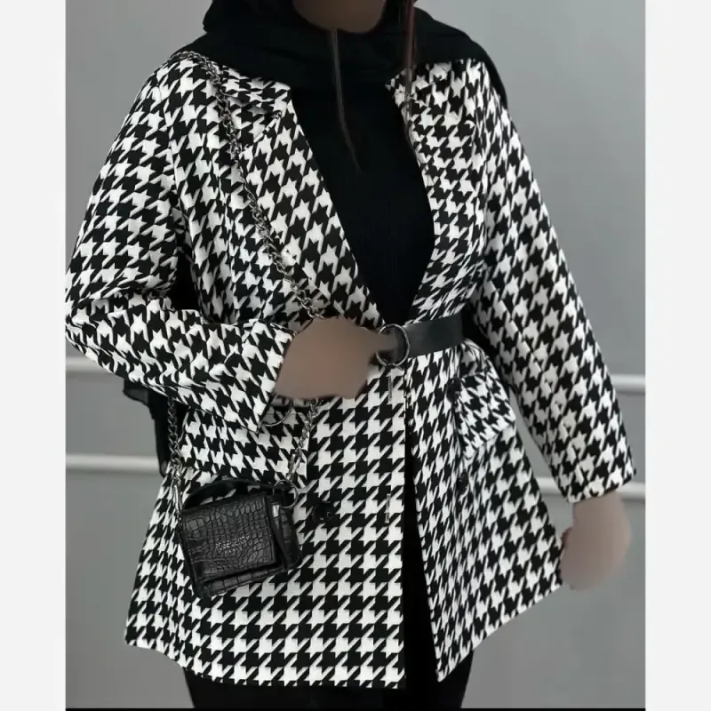 کت پشمی پیچازی زنانه مدل اسپرت شیک سایز بزرگ