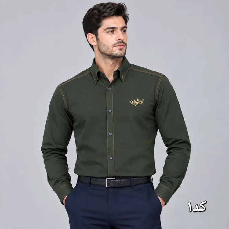 پیراهن مردانه بنگال کشی اندامی سایز L تا 2XL