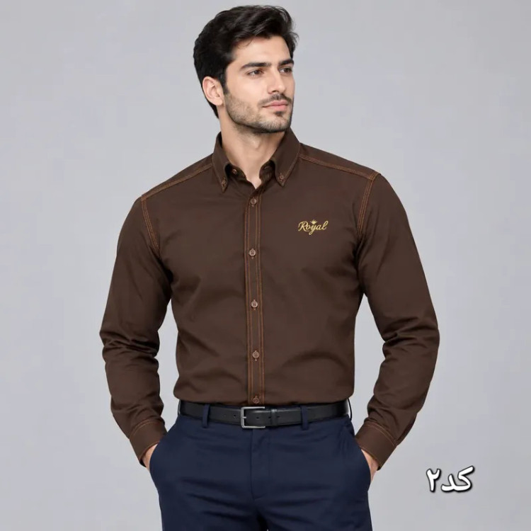 پیراهن مردانه بنگال کشی اندامی سایز L تا 2XL